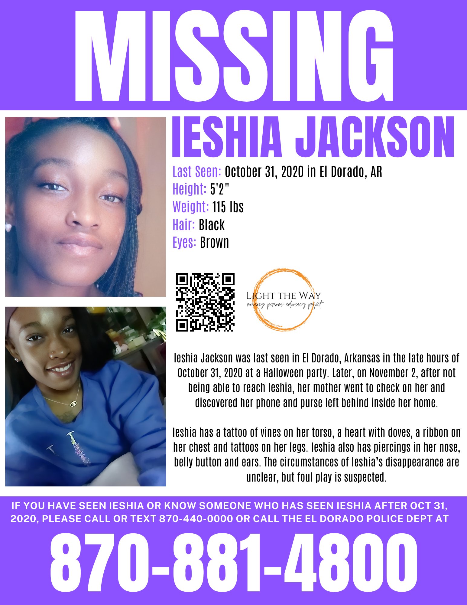 UPDATE: She has been... - Missing Persons Cases Network | Facebook