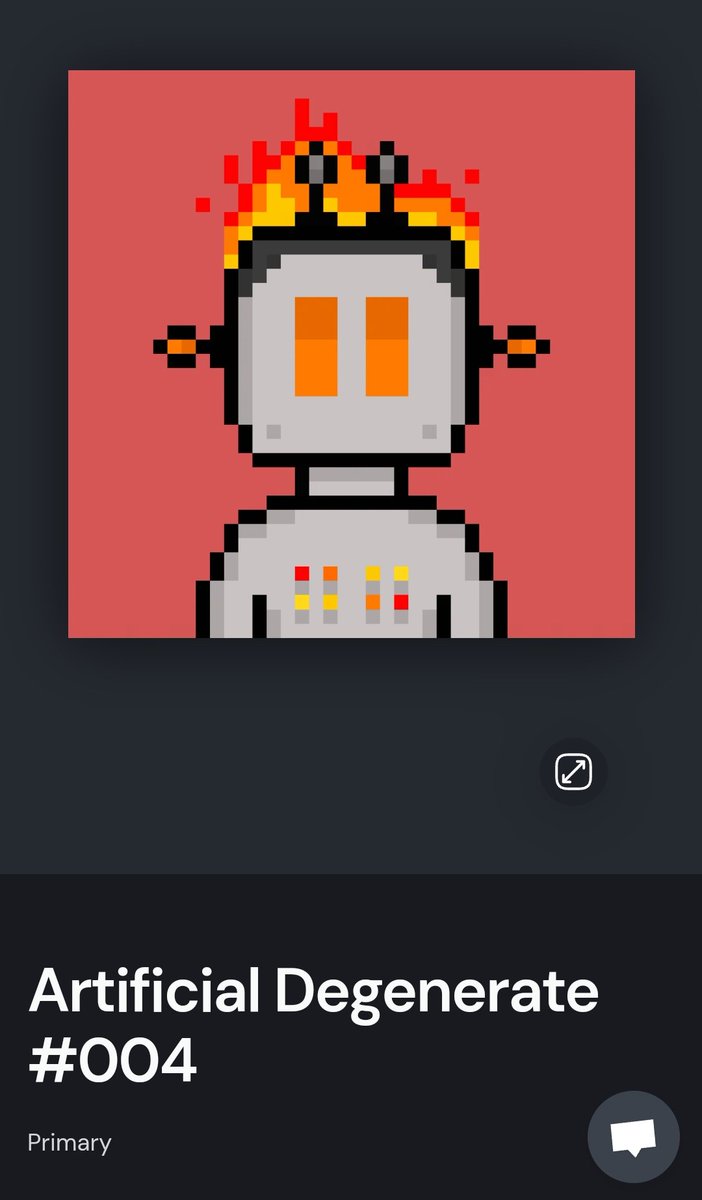DegenArtificial's tweet photo. beep beep 

The latest Artificial Degen is now up for sale on @exchgART 

Reserve price 0.5 solana

#sol #SolanaNFTs https://t.co/FMMlMJnJnx