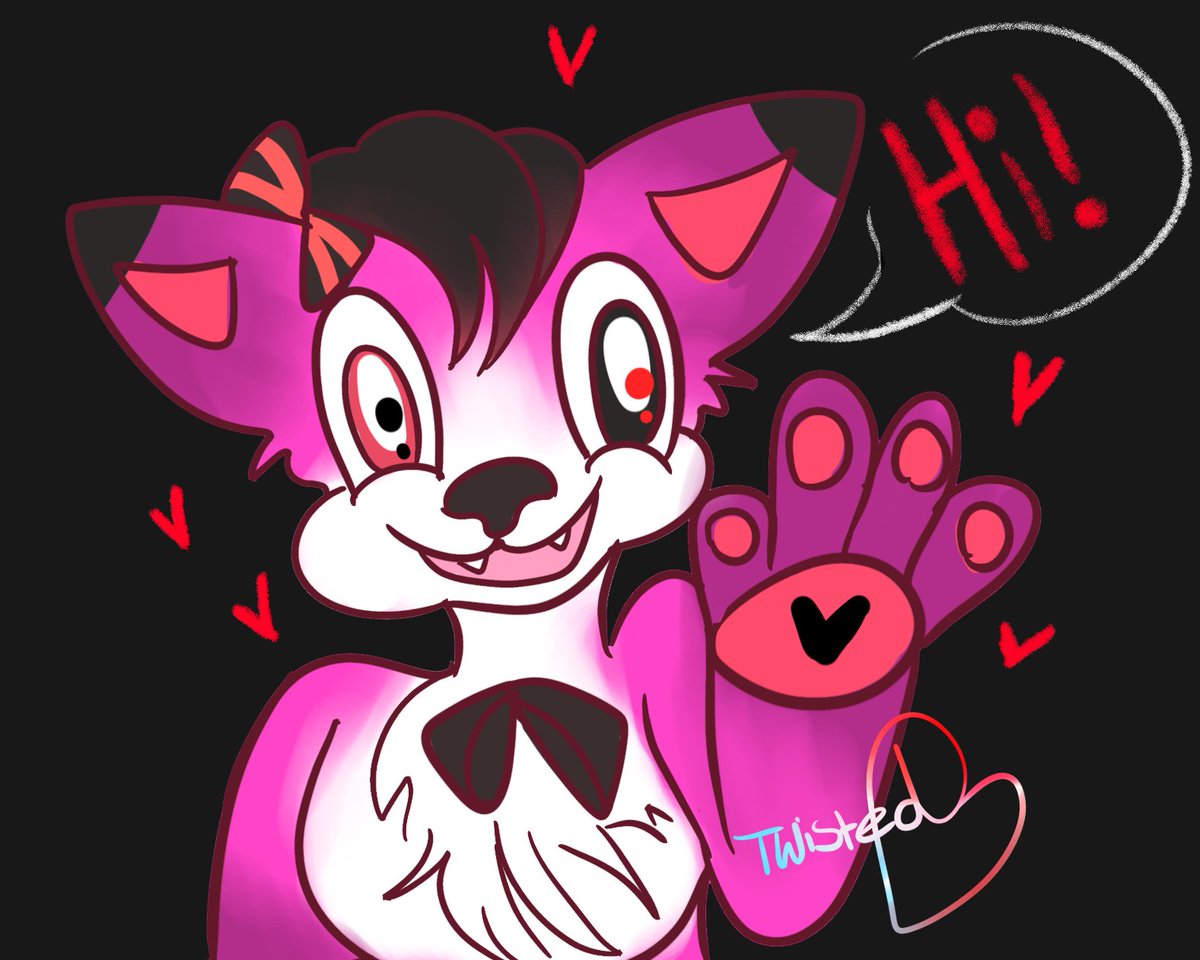 FxteTwiste's tweet photo. Hey! Quick introduction to my OC Twisty! Im still learning but i hope you like it! #digitalart #Fursona #HazbinHotel https://t.co/lG8eDbtJlX