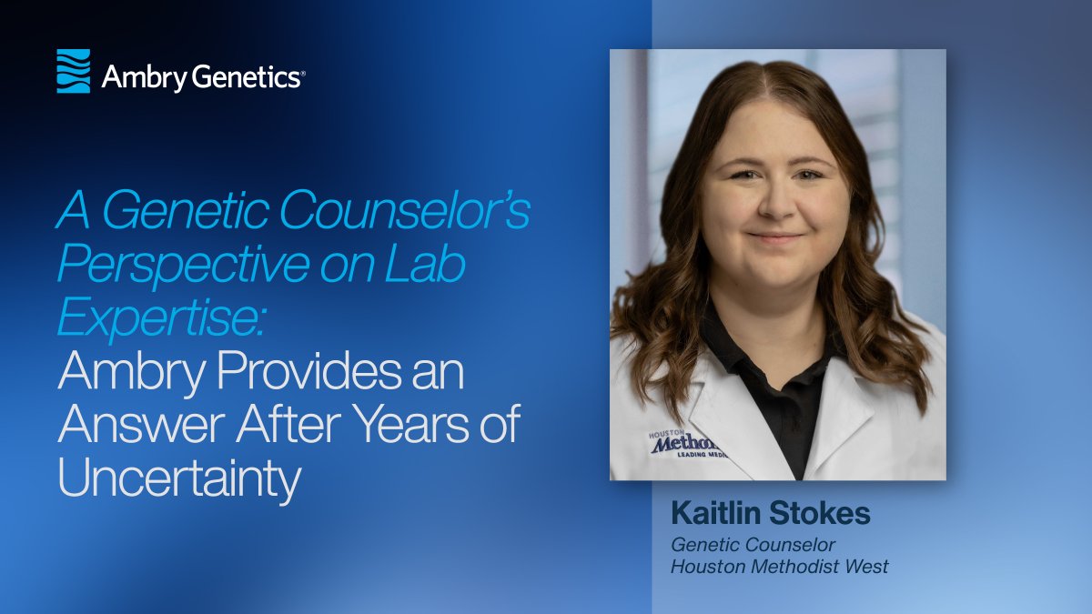 “I love what I do because I feel like I’m helping people. I can give them more information to make decisions about #genetictesting, cancer screening, risk reduction and personalized treatment.” Find out how Ambry helps Kaitlin care for patients. #genechat
hubs.ly/Q02lnpQ70