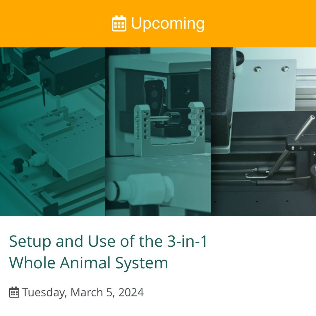 InsideSci's tweet photo. Questions about the 1300A 3-in-1 Whole Animal System?
Hear from Chris Rand, MSc, from @AuroraSci for an exclusively live virtual demo, followed by a Q&A.
Secure your spot here ⏩ https://t.co/lC5ElrGkxg
#MuscleResearch #MusclePhys https://t.co/M04AAEtN4R