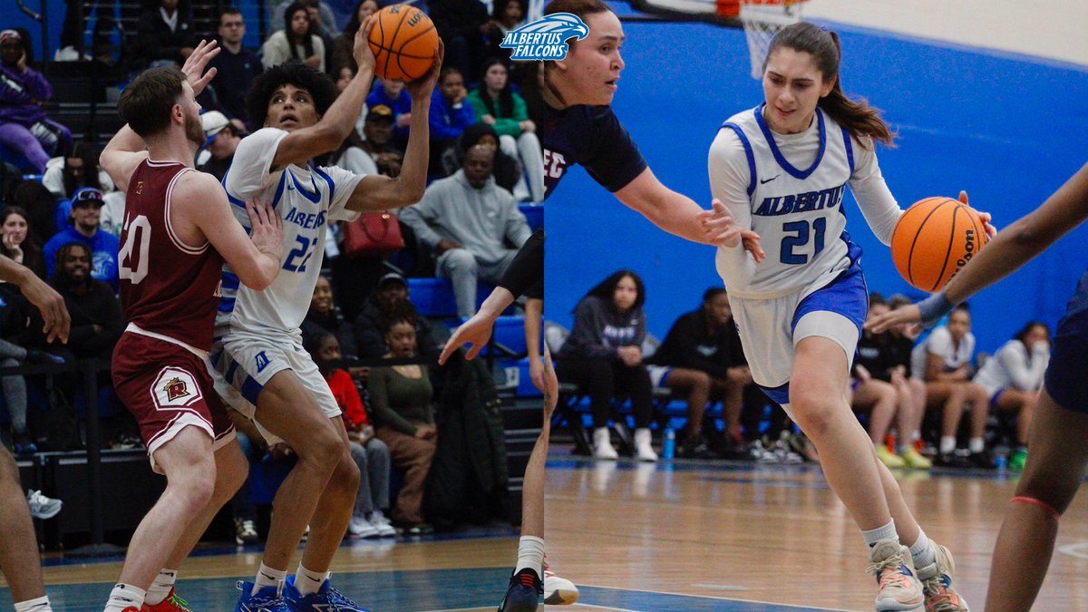 Albertus Magnus College Falcons (@albertus_sports) on Twitter photo .<a href="/AlbertusMBB/">Albertus Magnus College Men’s Basketball</a>'s Tanksley and <a href="/AlbertusWBB/">Albertus Womens 🏀</a>'s Rivera Honored in Falcons Spotlight
📰 albertusfalcons.com/general/2023-2… .<a href="/AlbertusMBB/">Albertus Magnus College Men’s Basketball</a>'s Tanksley and <a href="/AlbertusWBB/">Albertus Womens 🏀</a>'s Rivera Honored in Falcons Spotlight
📰 albertusfalcons.com/general/2023-2…