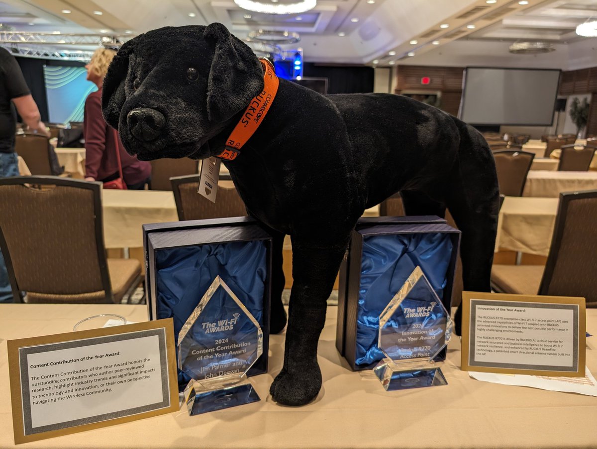 Jim Palmer (@wirelessjimp) on Twitter photo It was a banner day at #wlpc for <a href="/ruckusnetworks/">RUCKUS Networks</a>.
The R770 won the innovation of the year award and the #RUCKcast won for content contribution of the year. I'm beyond humbled right now It was a banner day at #wlpc for <a href="/ruckusnetworks/">RUCKUS Networks</a>.
The R770 won the innovation of the year award and the #RUCKcast won for content contribution of the year. I'm beyond humbled right now