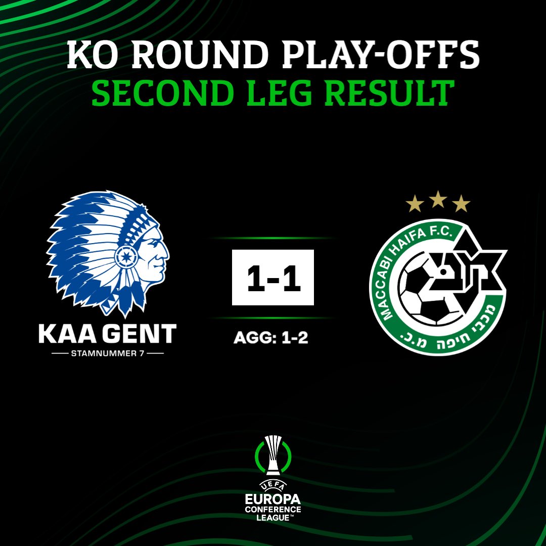Conf_League's tweet image. M. Haifa book their place in the Round of 16 ✅

#UECL