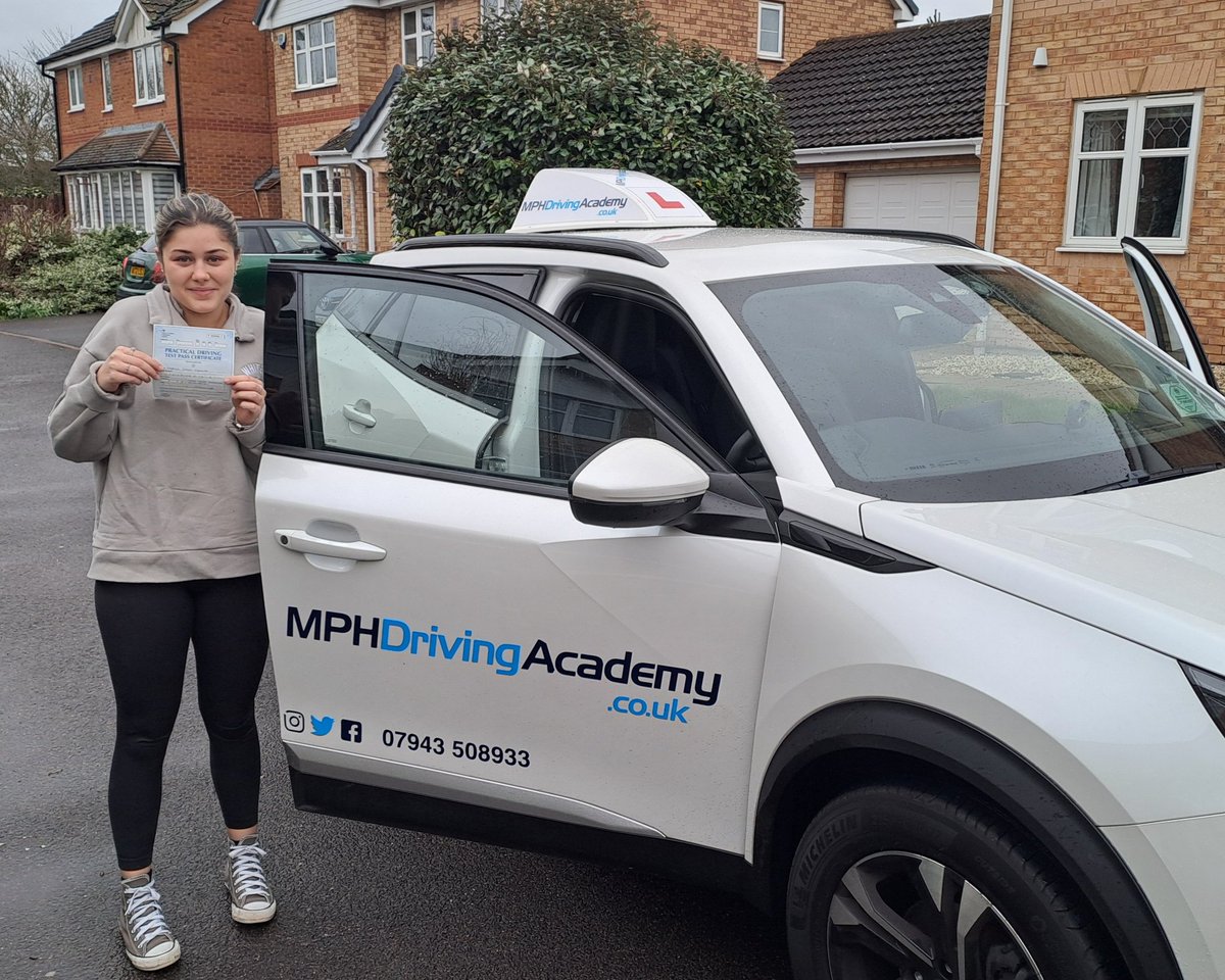Congratulations Bella! An excellent 1st time practical driving test pass today 👏 👌 
mphdrivingacademy.co.uk 
#drivinglessonspeterborough 
#mphdrivingacademy