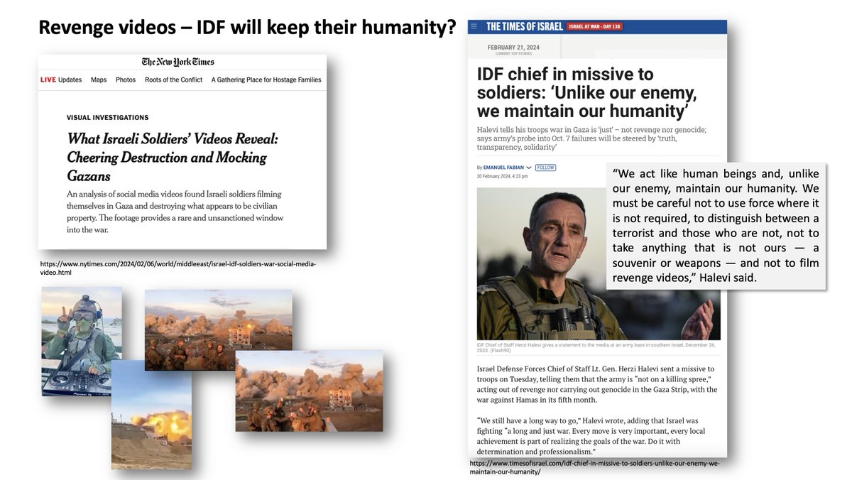 hakanblarsson's tweet photo. Interesting Case - IDF will keep their humanity!!??
@KaurinShanks @Johanoste @Taktiskse @MilitarDebatt @David_M_Bergman @PaoloGTripodi
#processofdehumanizing #killingoncommand #ethicalblindness #zoneofevil https://t.co/548yNmhc7L