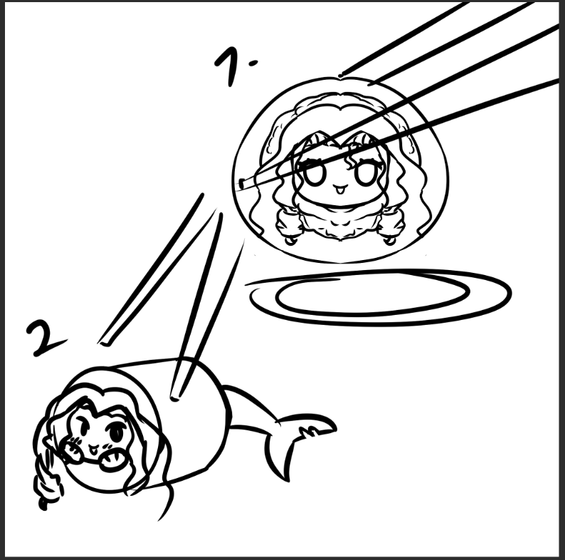 azulykawai's tweet photo. Qual vcs iria preferir? estava cozinhando durante esse tempo e pensando como seria melhor fazer um emote/gifzinho de sushi esses dois teriam animação dos pauzinhos indo pegar e piscando o olho com a linguinha subindo e descendo! me ajudem a escolher qual 😛 https://t.co/Rdht9qn8qB