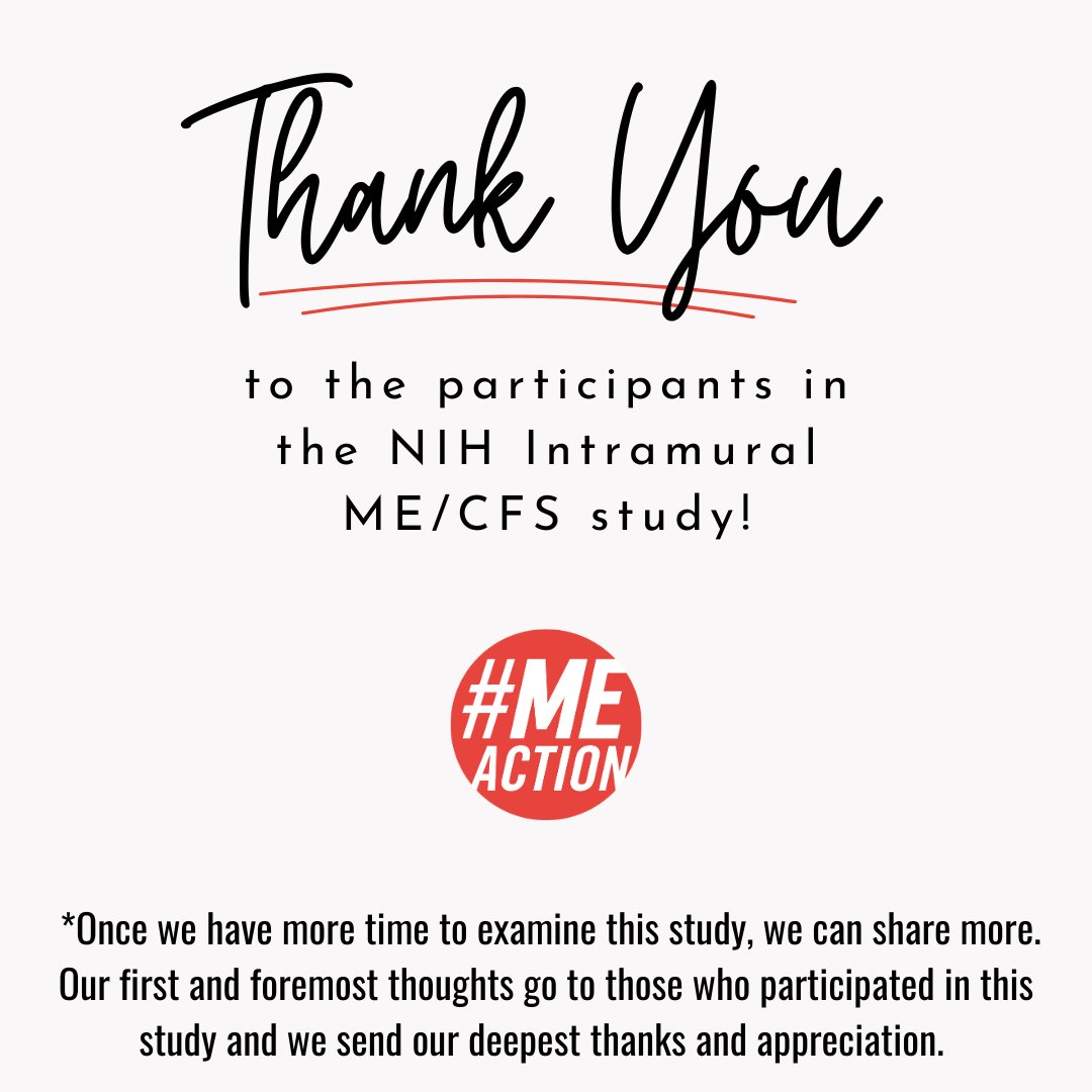We want to first acknowledge the sacrifice of the people with ME that participated in this study. It was extremely difficult and we understand what a huge risk it was to participate. We want to share a big giant thank you to each of them. We also thank the control group.