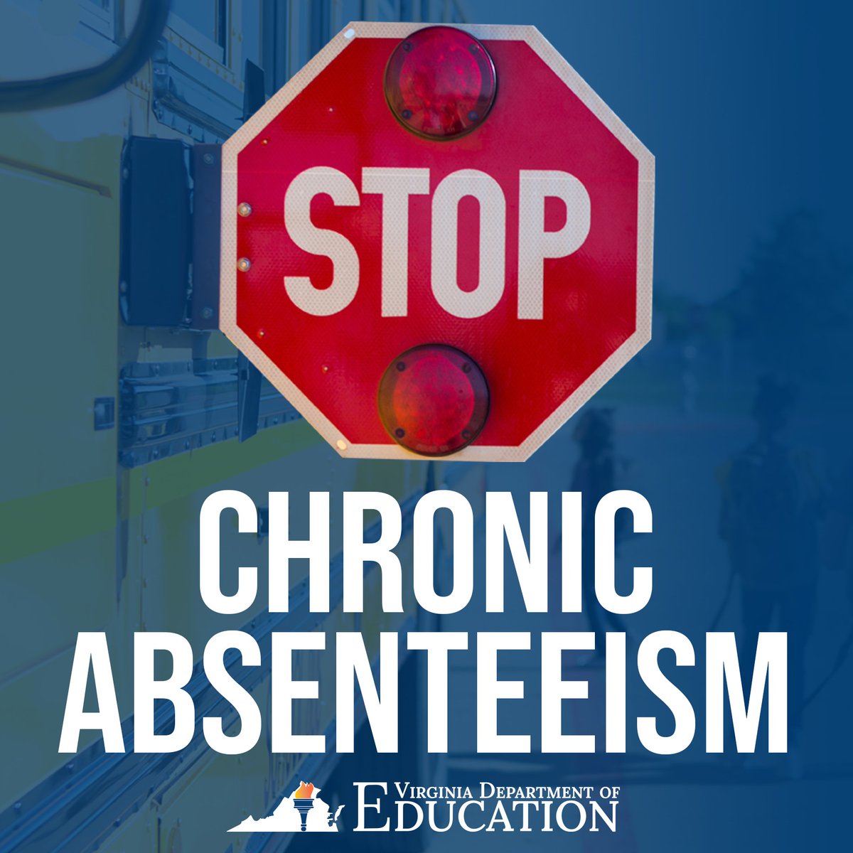 VDOE_News's tweet photo. Addressing chronic absence is a key component of improving graduation rates, increasing academic achievement and giving students the best chance at success in and outside the classroom. #AttendanceMattersVA https://t.co/8cudtywu3t