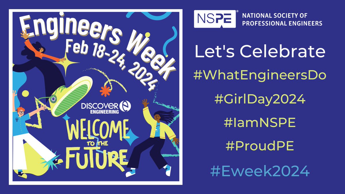 MCDOTNow's tweet image. Even though it&apos;s the end of Engineers Week 2024 lets continue to celebrate #WhatEngineersDo❗️ 
#Eweek2024 #ProudPE #GirlsDay2024 #engineers #montgomerycountymd @USDOT @DiscoverEorg