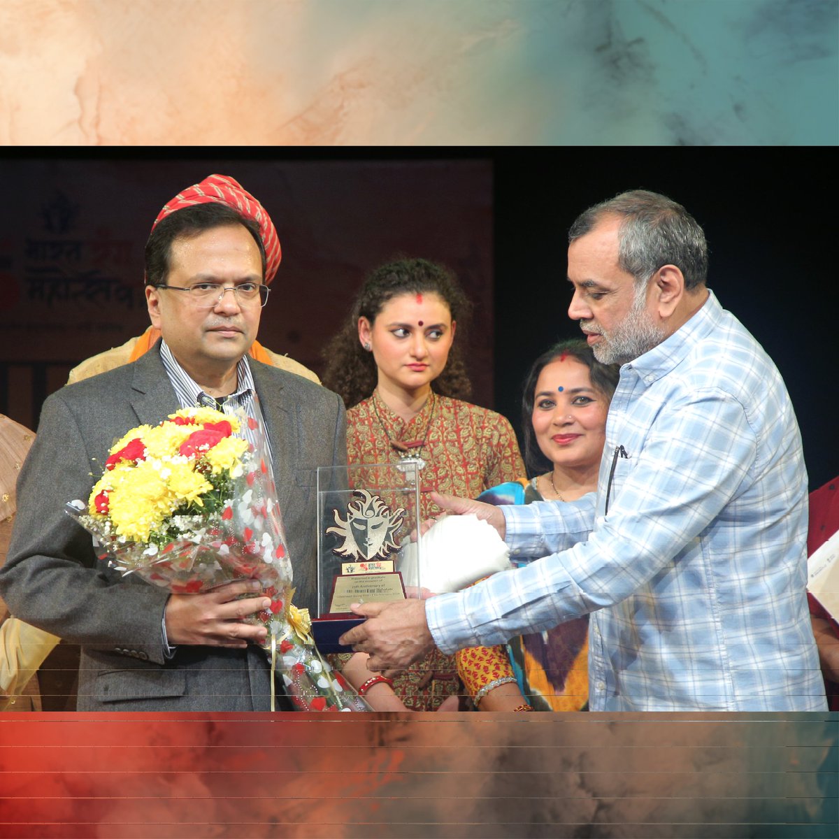 nsd_india's tweet image. 1/3 Jan Bharat Rang initiative of NSD under the guidance of MoC, GoI, saw nearly 1,500 performances!
 
The event was honoured by:
• Sh Govind Mohan IAS, Hon’ble Secretary, MoC, GoI
• Sh Paresh Rawal, Chairperson, NSD Society
• Prof Bharat Gupt, Vice Chairperson, NSD Society