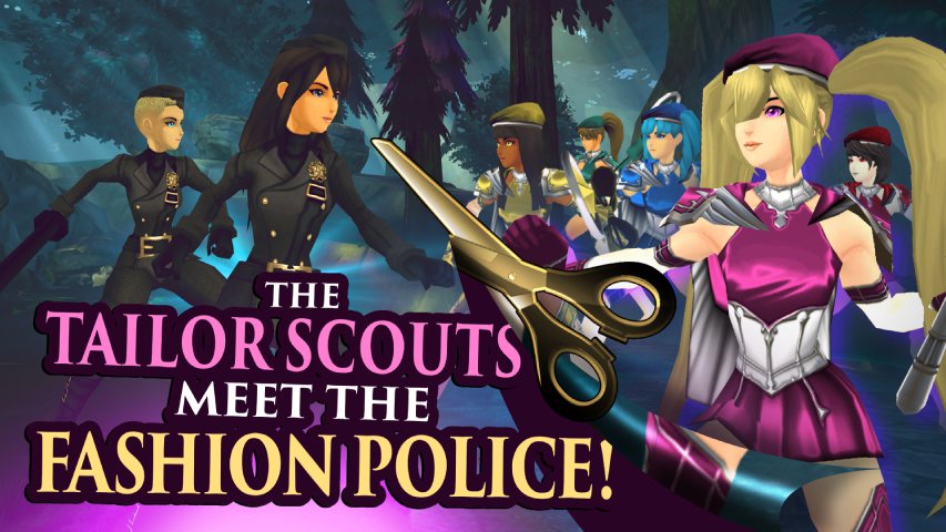 Help the Tailor Scouts stop the Fashion Police, retrieve the Mithril Shears, and maybe even save an old friend in the process in #AQ3D 
Read the details at aq3d.com/news/tailorsco…