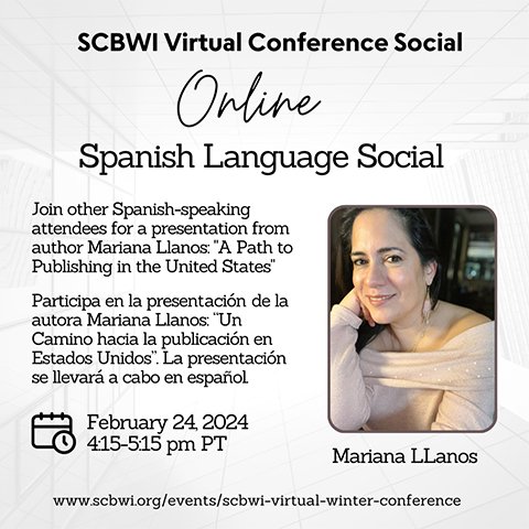¡No faltes a nuestro Social #ScbwiEnEspañol!

Inscríbete 👉 cutt.ly/HwBrDJ7k

¡Te esperamos!

Encuentro online y abierto al público
#scbwi <a href="/scbwi/">scbwi</a> 
#ScbwiNY24 #scbwiconference