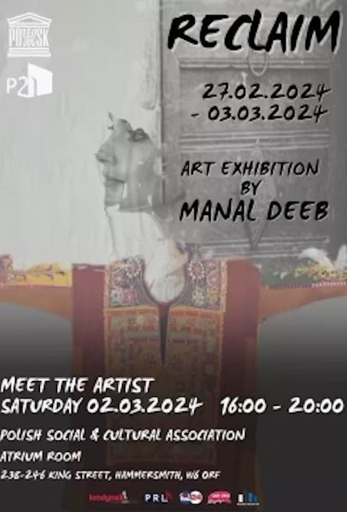 Palestinian American artist Manal Deeb's 'RECLAIM' exhibition at POSK London MORE INFO: posk.org/event/27-02-wy… #Palestine #Poland #Art #Artexhibition #London #POSK #P21gallery #Londonart #Londonartexhibition #Artpalestine #Palestineart #Palestinian