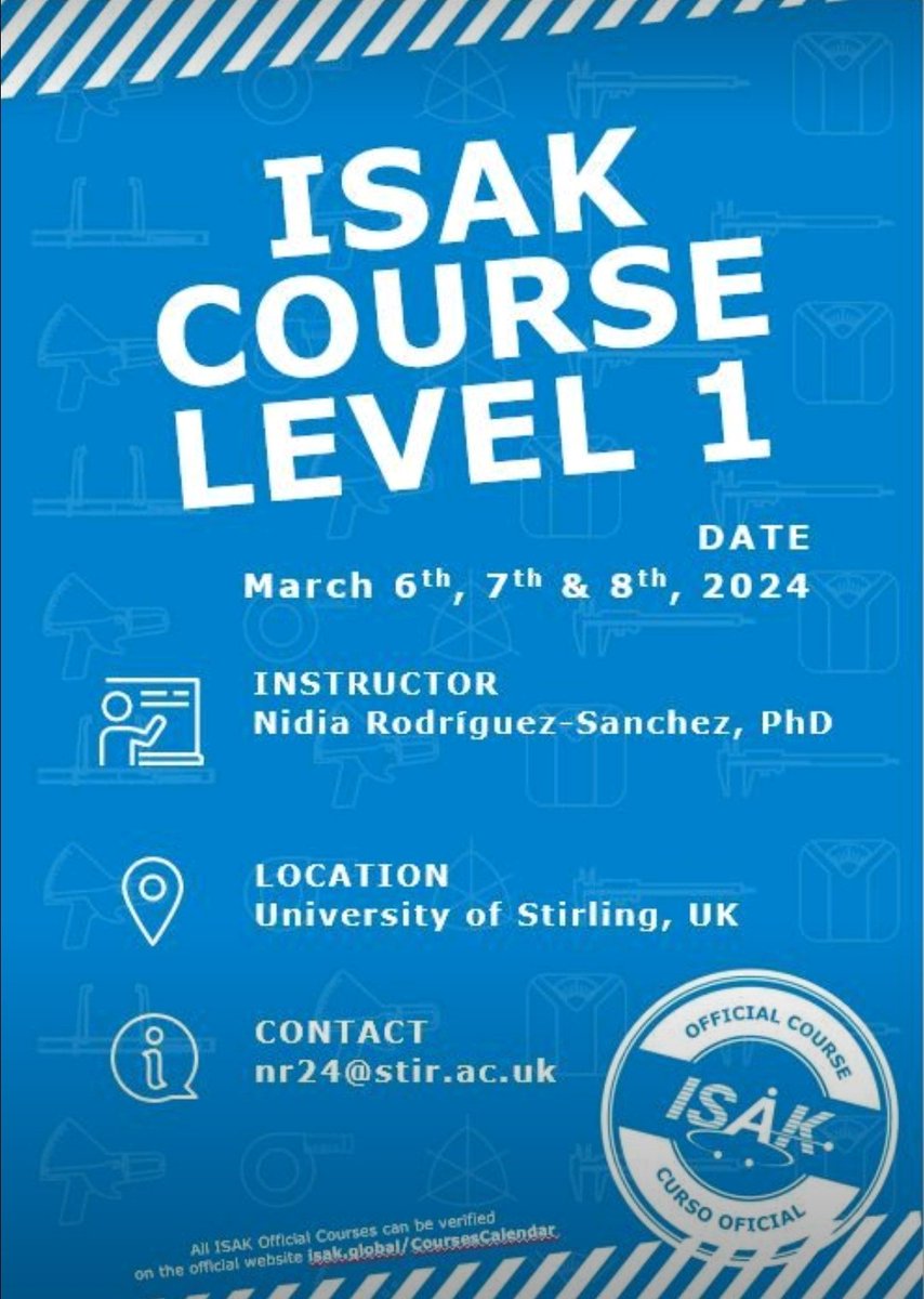 Stir_AcadSport's tweet image. Interested in measuring body composition? Our expert @Nidiars is running an ISAK level 1 course @StirUni in March! Give Nidia an email if you would like to sign up! #bodycomposition #sportnutrition #CPD