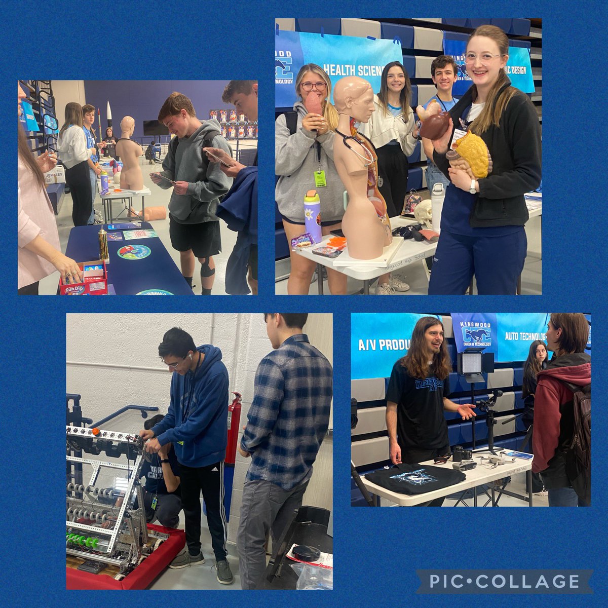CTE Fair promoting KHS programs #KingwoodALLIN <a href="/MrsRayEducation/">Danielle Ray</a>