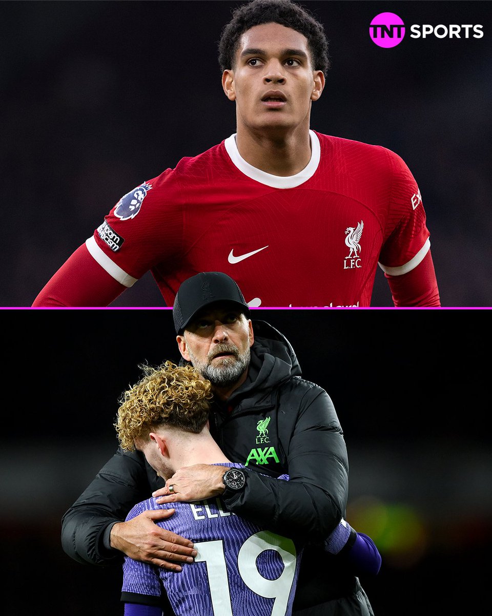 footballontnt's tweet photo. Liverpool's squad vs. Luton: 

Ryan Gravenberch (21)
Jarell Quansah (21)
Harvey Elliott (20)
Conor Bradley (20)
Jayden Danns (18)
Bobby Clark (19)
Kaide Gordon (19)
Trey Nyoni (16)

Jurgen Klopp is putting his trust in the youngsters 🤝⭐️ https://t.co/G8vO9GZQXs