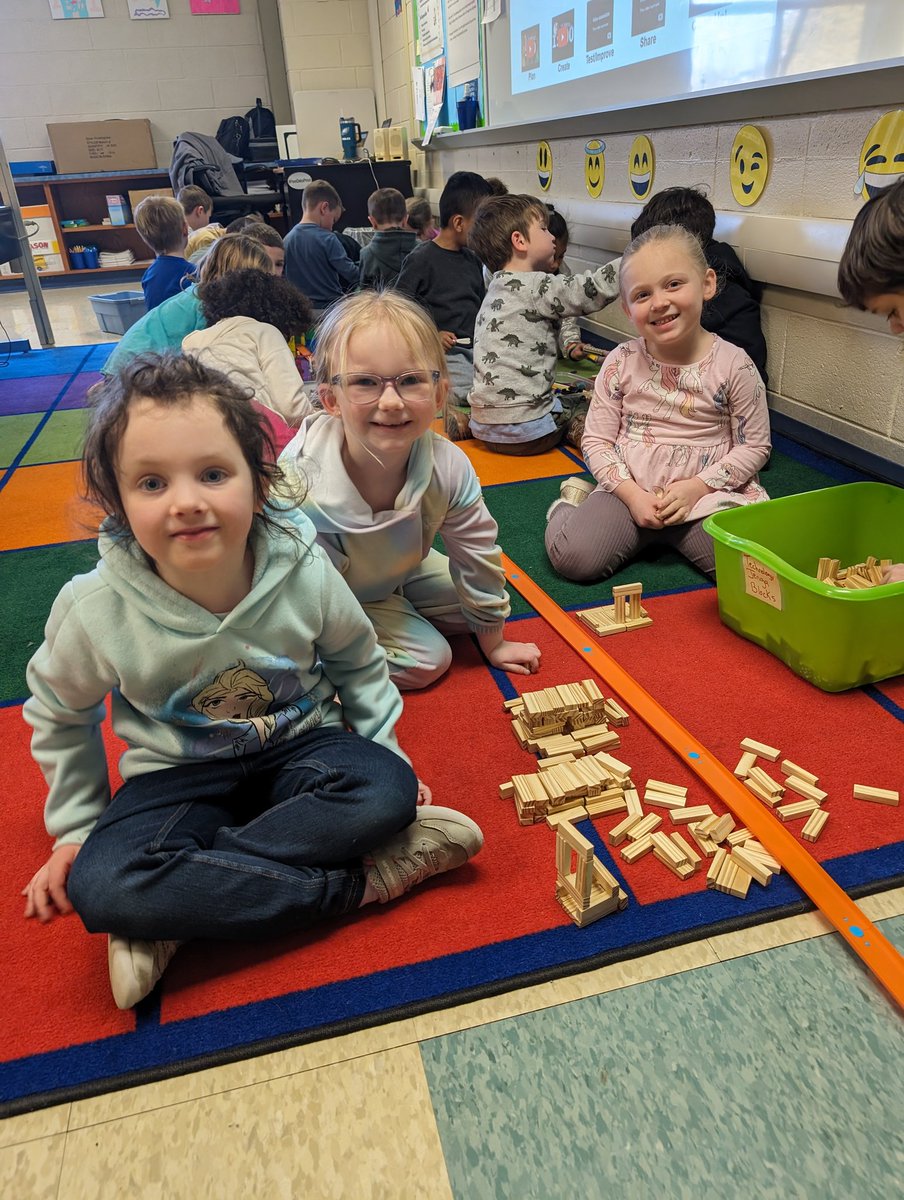 Build Day! We discussed what buildings are needed for a community and used a variety of materials to build our new town.
