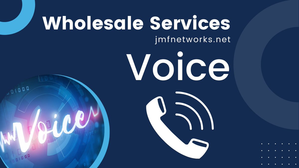 jmf_solutions's tweet image. Wholesale Services to Fit Your Client&apos;s Needs!

Voice

JMF Total Voice is the Premier Voice Over IP solution for any Small Business, Mid-market &amp;amp; Enterprise Business.

Learn more at jmfnetworks.net/wholesale/

#JMFNetworks #JMF #Wholesale #Voice #Business #Clients #Southeast #VOIP