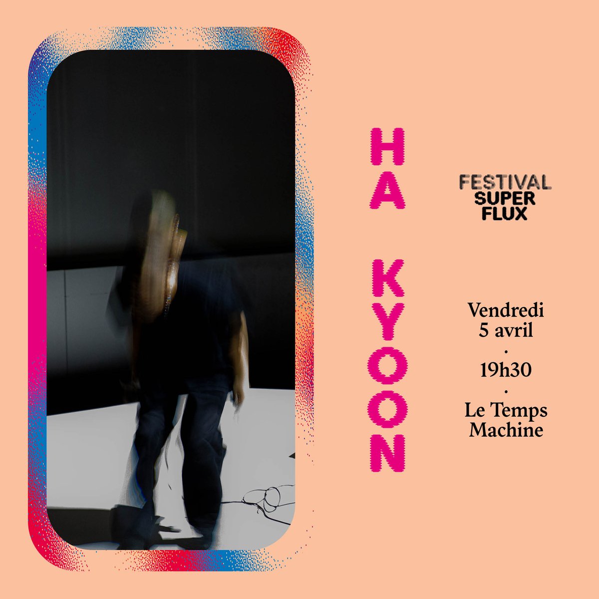 🟣 POINT PROG 🔵 Focus sur Ha Kyoon
Comme un long cri dans la nuit, il livre des sets rageurs entre #techno #hardcore, #EBM et #krautrock. Un acte musical puissant et résolument physique.

#festival #superflux
📆 Ven. 5 avril à 19h30
📍@LETEMPSMACHINE
🎟️super-flux.com/agenda/nina-ga…
