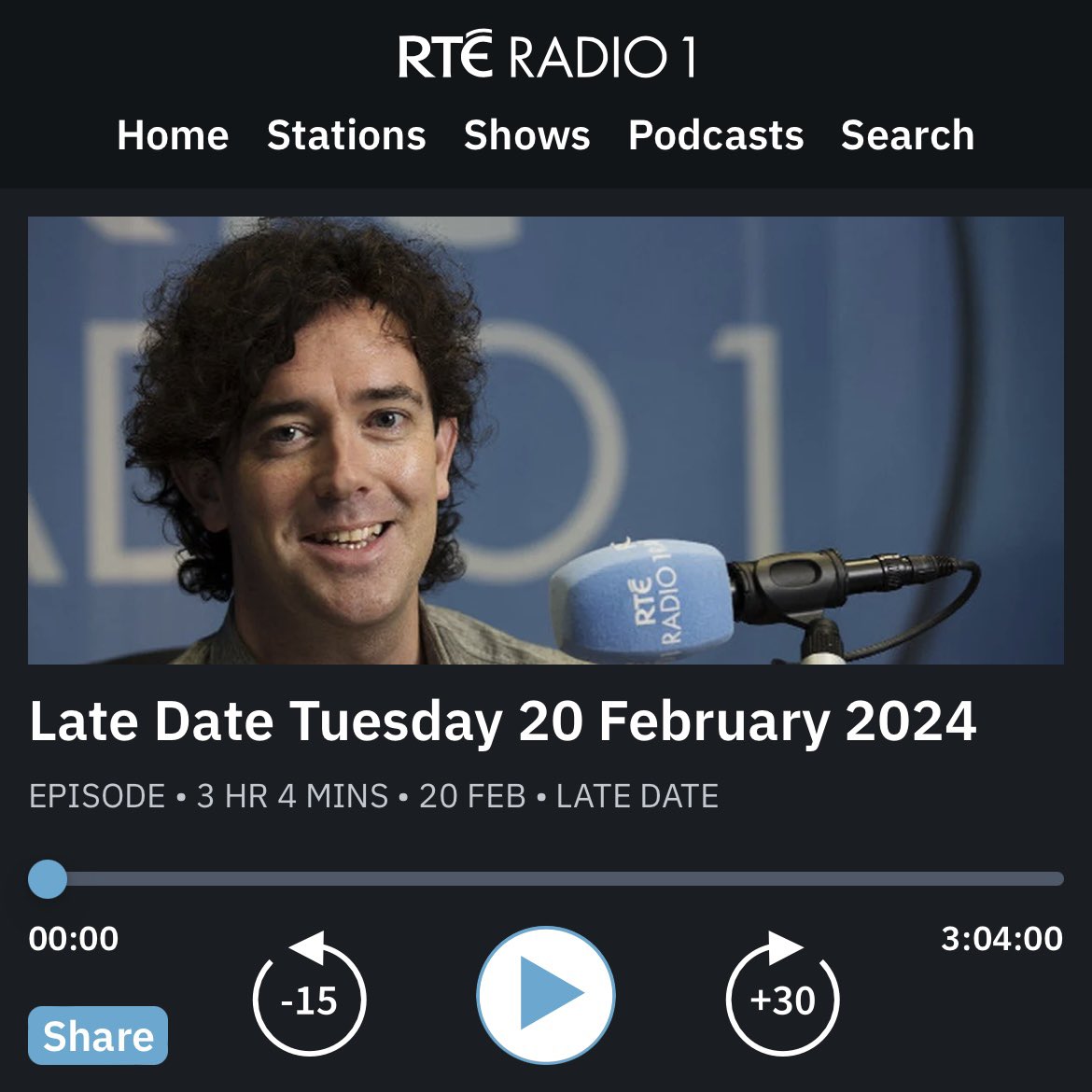 I’m so thrilled that ‘Beautiful One’ got played on last nights Late Date on @RTERadio1 Huge thanks to Cathal Murray 😊