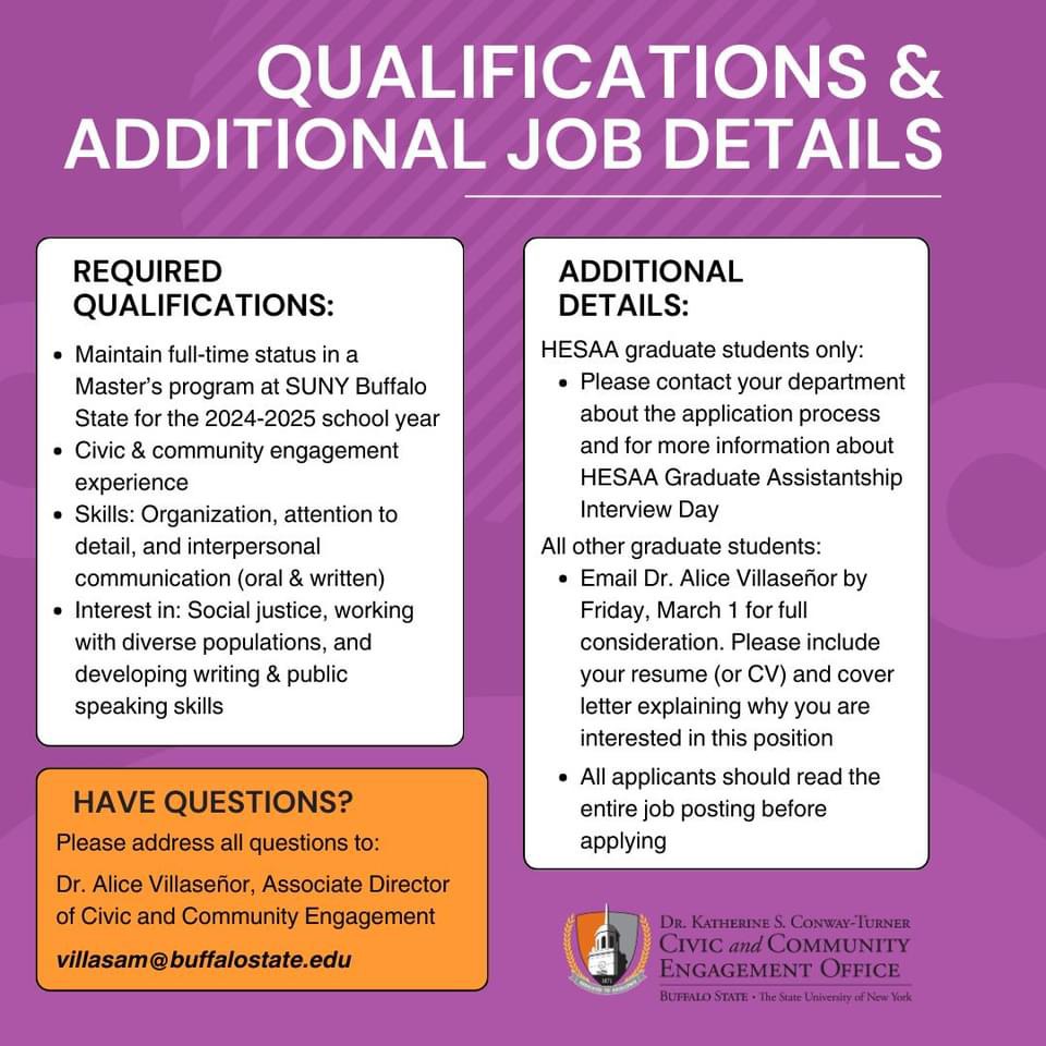 artdesbuffalo's tweet photo. Opportunity for Art Education graduate students! https://t.co/LKwPYQmJBn