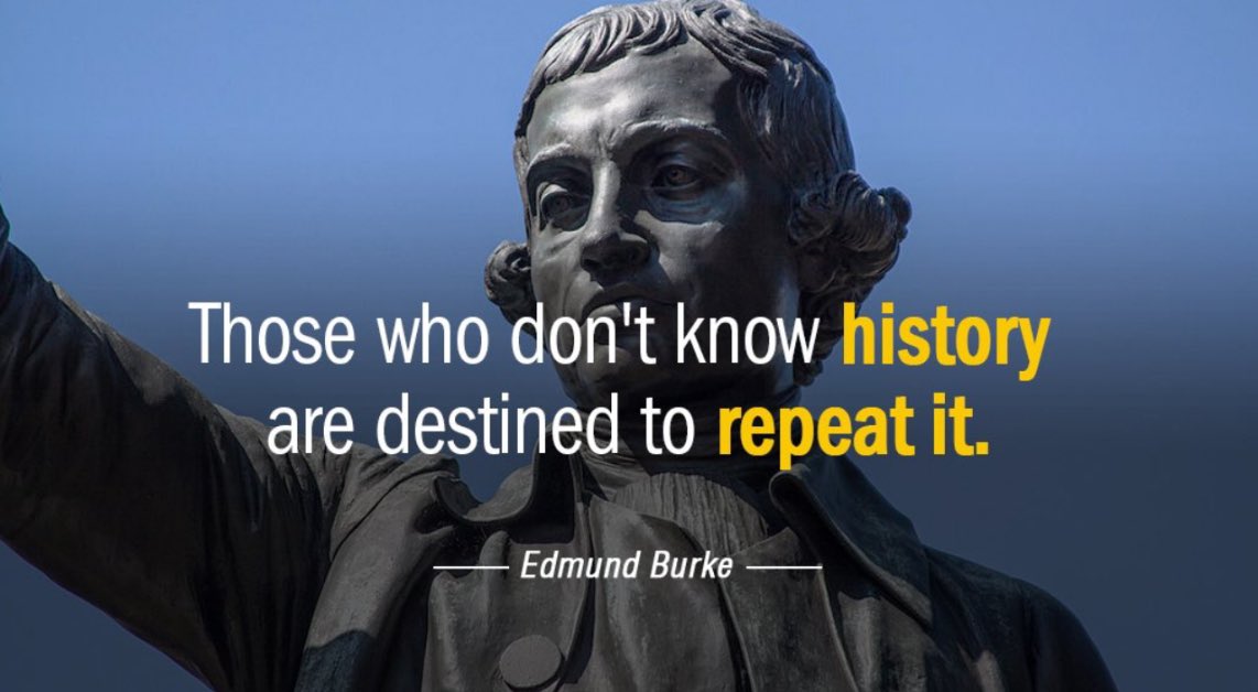PatrickMurphyPA's tweet photo. Edmund Burke wisely said, "Those who don't know history are destined to repeat it." Many people don't realize the purpose of days like President’s Day.
We're to look back & learn from our long line of American Presidents and the history that accompanied them. #repeatinghistory https://t.co/b6EW9AYzUE