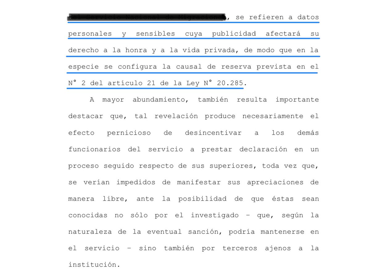 LLeguleya's tweet photo. CS (Rol 149373-2023 22.1.2024) Transparencia: Los datos de la información sumaria son datos sensibles y personales cuy publicidad afectará la honra y la vida privada de la afectada https://t.co/sSd3VNgpvW