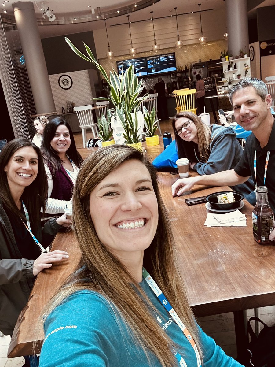 Lilllibrarian's tweet image. I love learning alongside my longtime teacher buds! What a delightful surprise to see them at #ideacon! #BetterTogether @BZivilik @APRedd @DainElman @MrsSEsteban