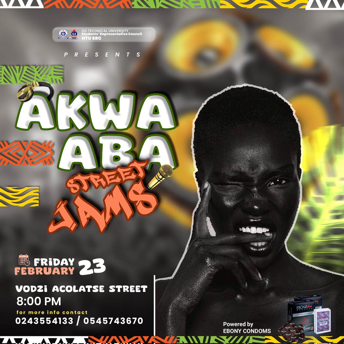 ENyadzor's tweet photo. It'sssssssssssssssssss Friday๐๐๐๐... come letโs jam this Friday, it's our matriculation night๐ฅ๐ฅ๐ฅ๐ฅ๐ฅ๐ฅ๐ฅ
There shall be dance battles, rap battles, and all the tles.
The winner goes home with goodies ๐๐๐from our sponsors.
#TGif
#htusrc
#ebonycondoms https://t.co/ERS02DWYhx