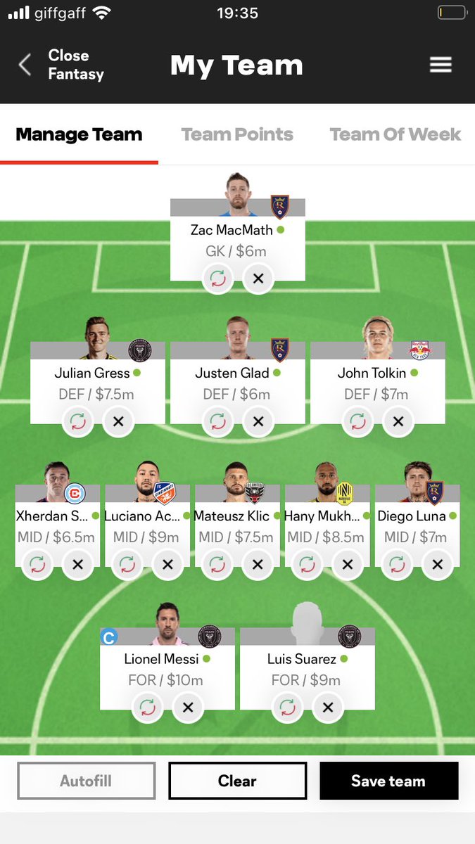 StuartTelford's tweet image. Having a bit of this for #MLSFantasy this year.
Eastern hemisphere and a two-year-old makes Switcheroo too complicated.