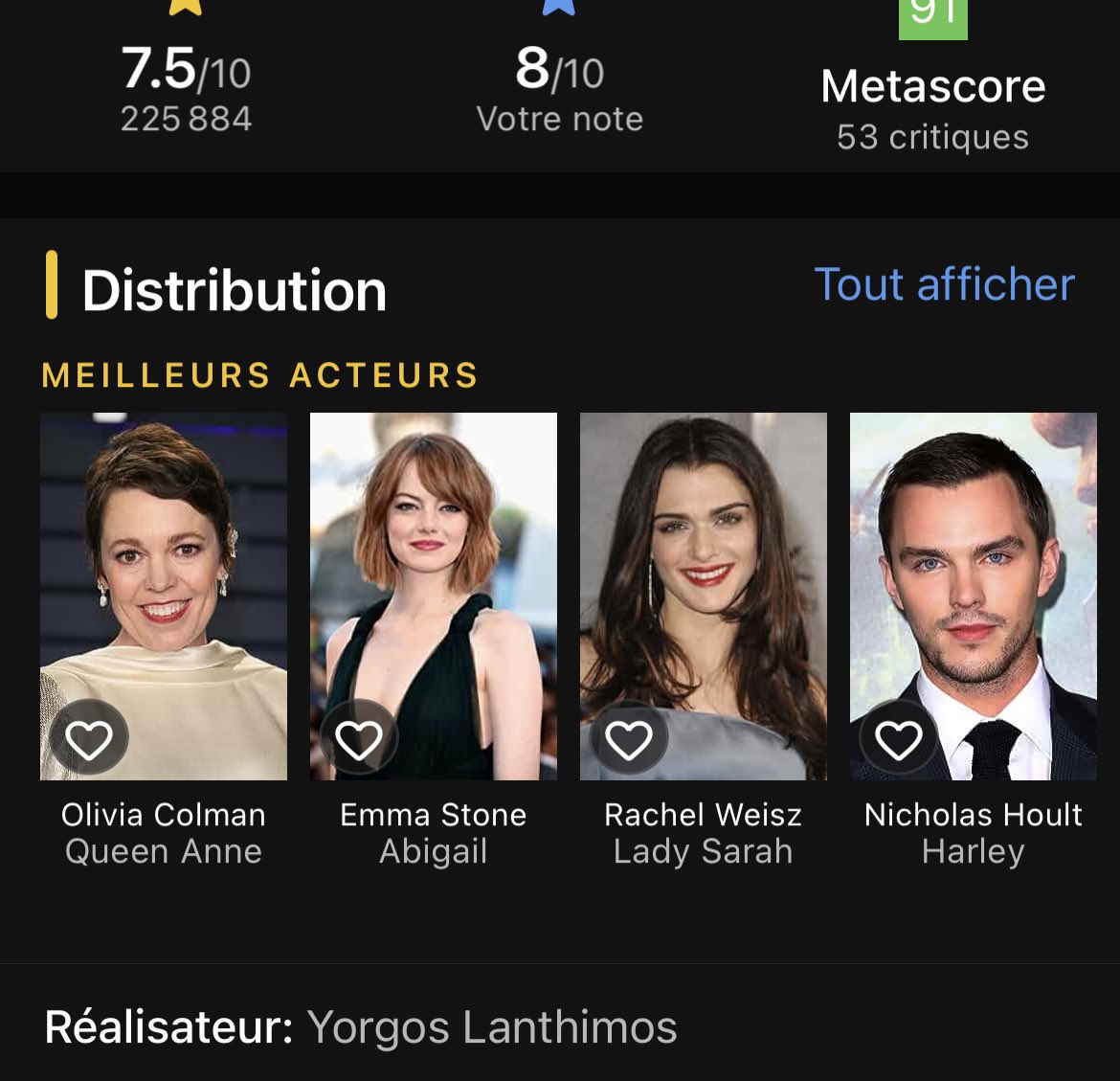 sevelaure's tweet photo. #Netflix @DocArnica cette semaine dans Télérama pour @NetflixFR tu as 
le #Lanthimos 

#LaFavorite 
#Film 
Note IMDb https://t.co/CnrGaBB1Pl