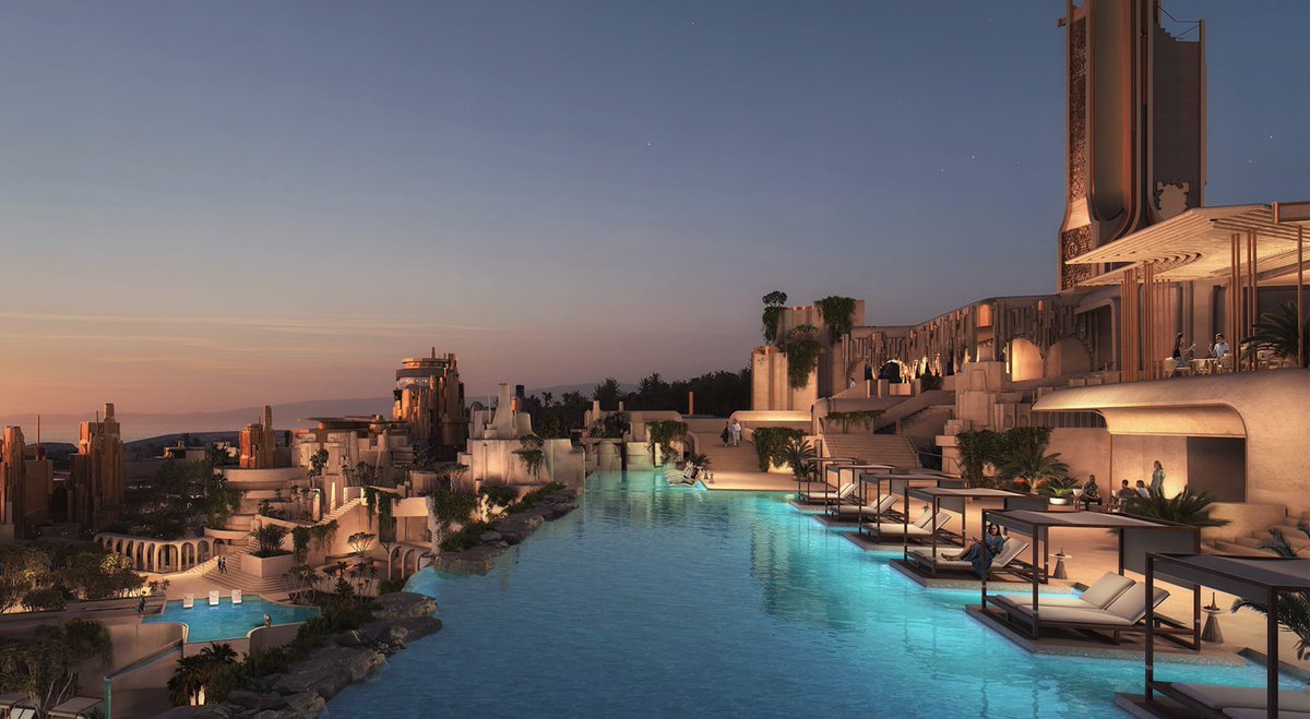 999saudsalman's tweet photo. NEOM launches #Elanan - its latest wellness destination built to emphasise oneness with the surrounding landscapes.
The resort is set to include an observation tower, infinity pools immersive experiences, and a sun garden.
This is NEOM’s 9th project announcement in 4 months 🇸🇦 https://t.co/fW1rDTmh0E