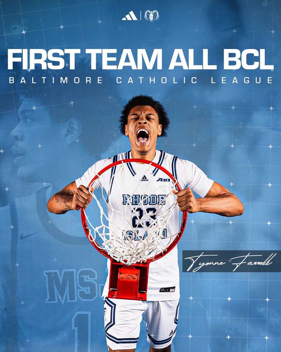 Rhody MBB (@rhodymbb) on Twitter photo Congratulations to our signee <a href="/tyonnefarrell/">tyonnefarrell_</a> , being named to the Baltimore Catholic League First Team.
#GoRhody // #AttitudeIsEverything Congratulations to our signee <a href="/tyonnefarrell/">tyonnefarrell_</a> , being named to the Baltimore Catholic League First Team.
#GoRhody // #AttitudeIsEverything