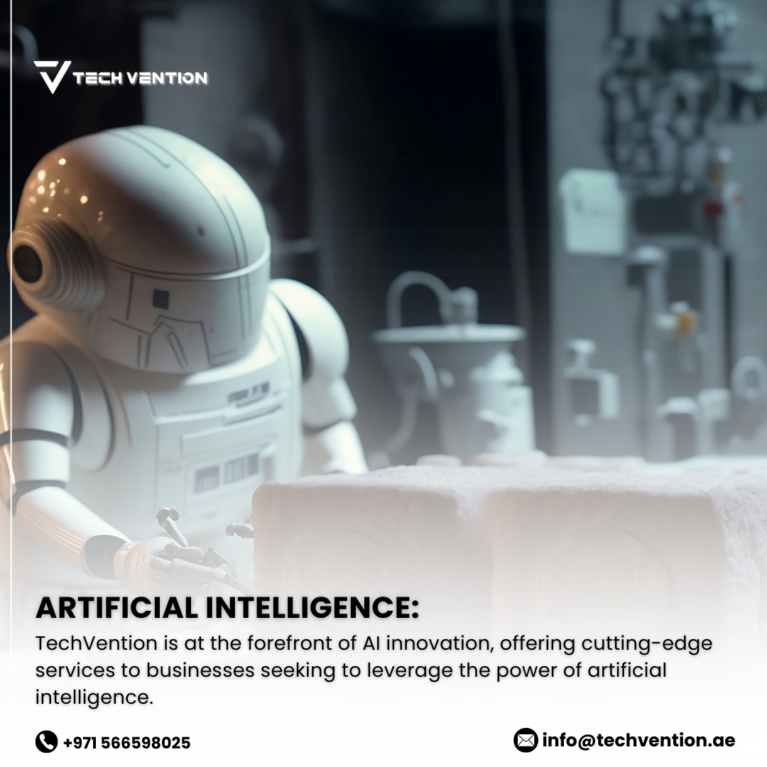 Techvention_ae's tweet image. Our expertise ensures seamless integration and optimal utilization of AI&apos;s transformative power.

#ArtificialIntelligence #TechVention #tech