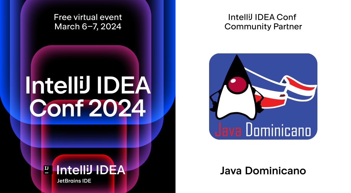 JavaDominicano's tweet image. 📢Atención comunidad Java!
Te invitamos a participar en #IntelliJIDEAConf, una conferencia virtual gratuita y a conocer las opiniones de los líderes y expertos del sector.

Reserva la fecha, días 6 y 7 de marzo de 2024.

Más información aquí:  bit.ly/intellijideaco…
