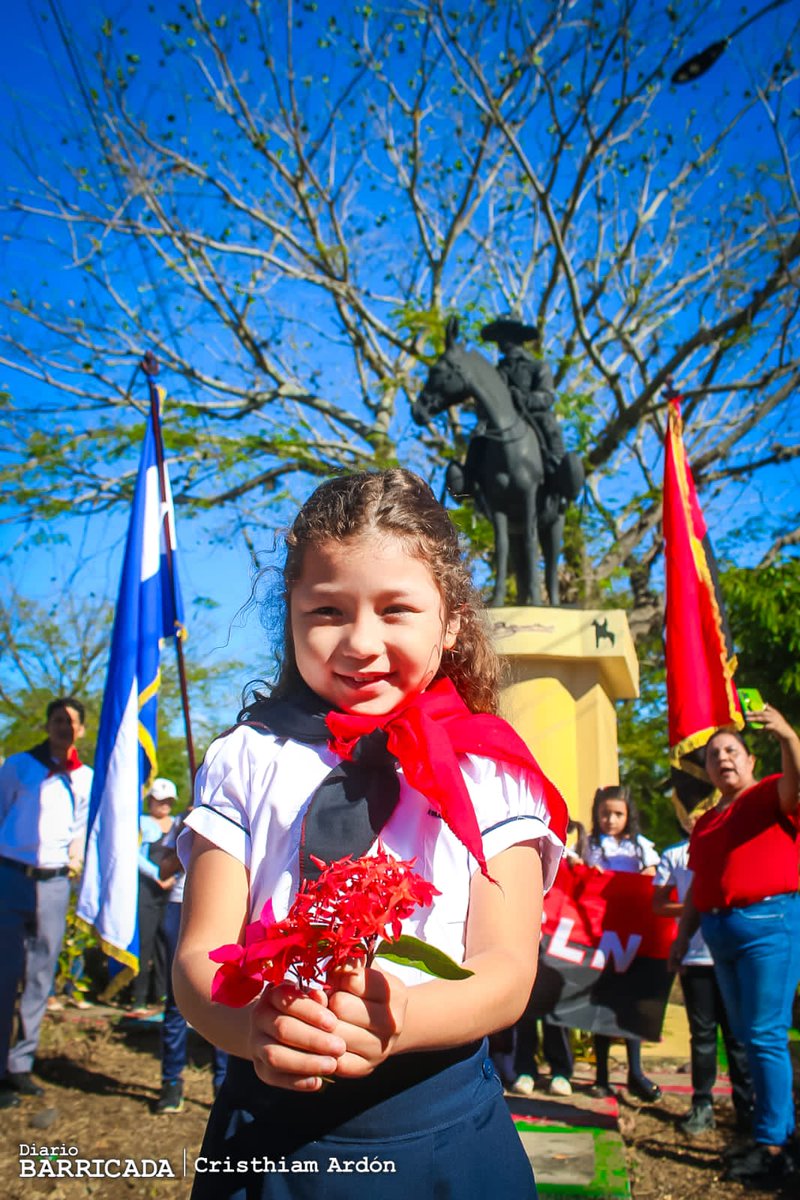 'Vamos Adelante... en grande toda nuestra Nicaragua Bendita honrando a nuestro General de Mujeres y Hombres Libres, Augusto Nicolás Calderón Sandino' #UnidosEnVictorias #90SandinoSiempreMásAllá