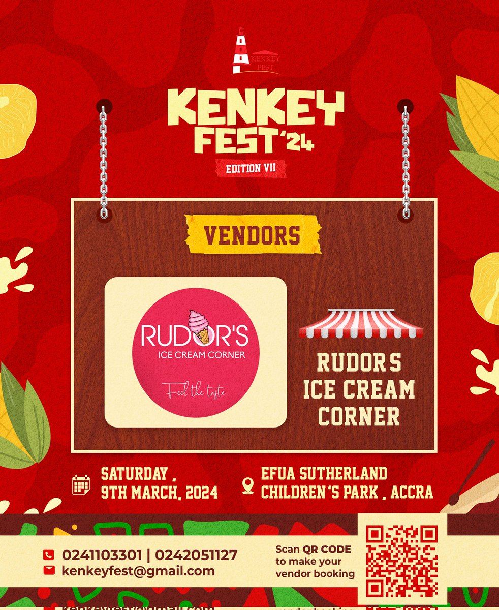 thekenkeyfest's tweet photo. Introducing our vendors for #KenkeyFest24

Book for vendor space and be part of the KenkeyGasm Moment ❤️❤️ https://t.co/PrnOI9GRJs