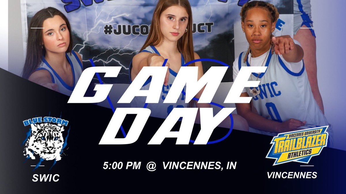 SWIC WBB (Official Account) (@swicwbb) on Twitter photo <a href="/SWICWBB/">SWIC WBB (Official Account)</a> travels to Indiana to take on Vincennes University in a Region 24 matchup! Tip-off is at 4pm CST/5pm EST. Men follow. 💙💨🏀💯🔥 #stormneverstops #WeOverMe <a href="/SWICWBB/">SWIC WBB (Official Account)</a> travels to Indiana to take on Vincennes University in a Region 24 matchup! Tip-off is at 4pm CST/5pm EST. Men follow. 💙💨🏀💯🔥 #stormneverstops #WeOverMe