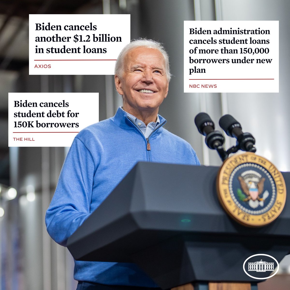 WhiteHouse46's tweet image. That’s life-changing relief for thousands of Americans.