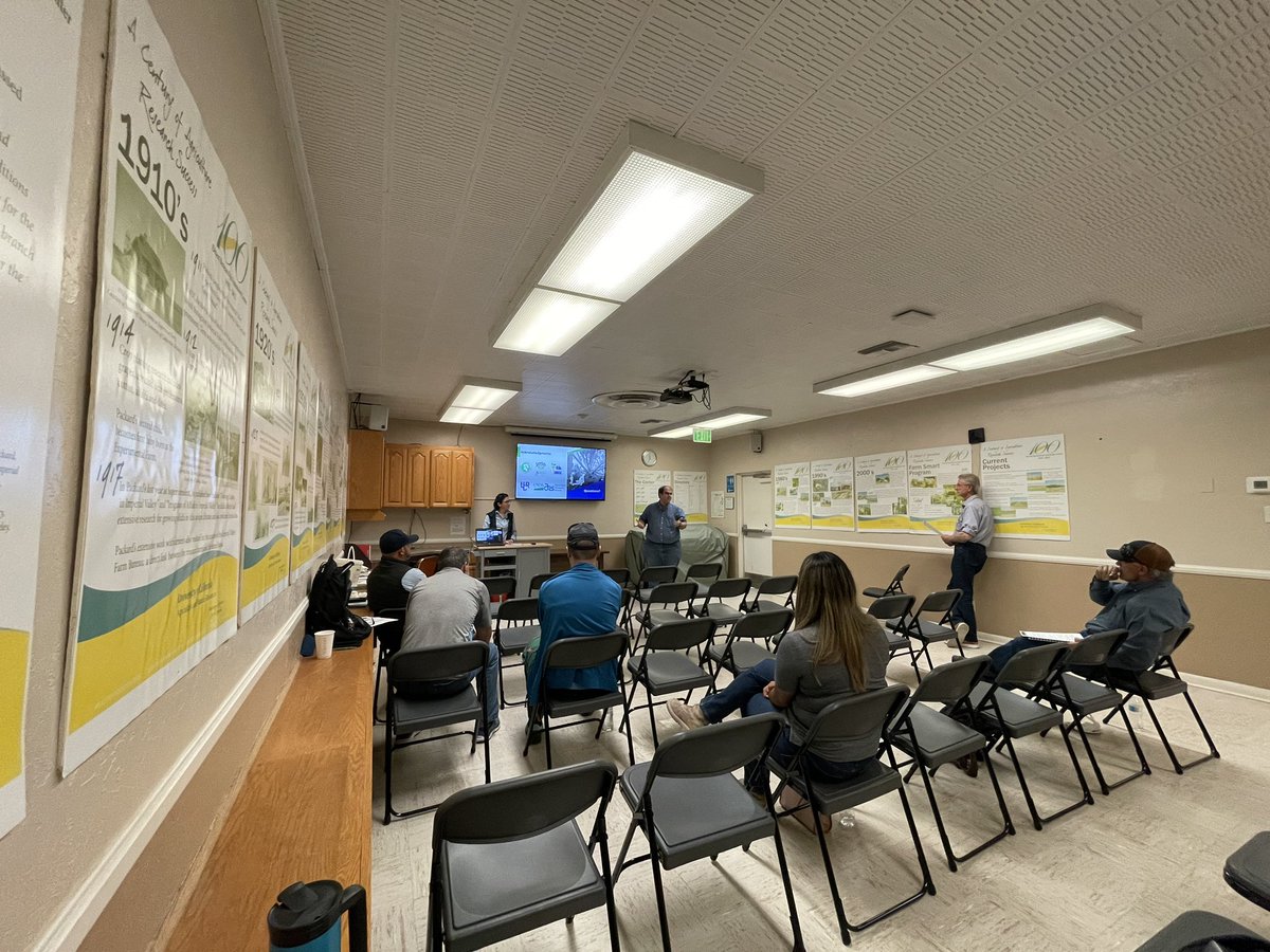 UCANRDREC's tweet photo. #Extension at its fullest today.  While researchers, growers and industry discuss irrigation, nutrient, IPM for #sugarbeets, our local seniors enjoy a full day with relevant information, riding in our wagon, picking vegetables and getting lunch. https://t.co/WG2BfJdBXp