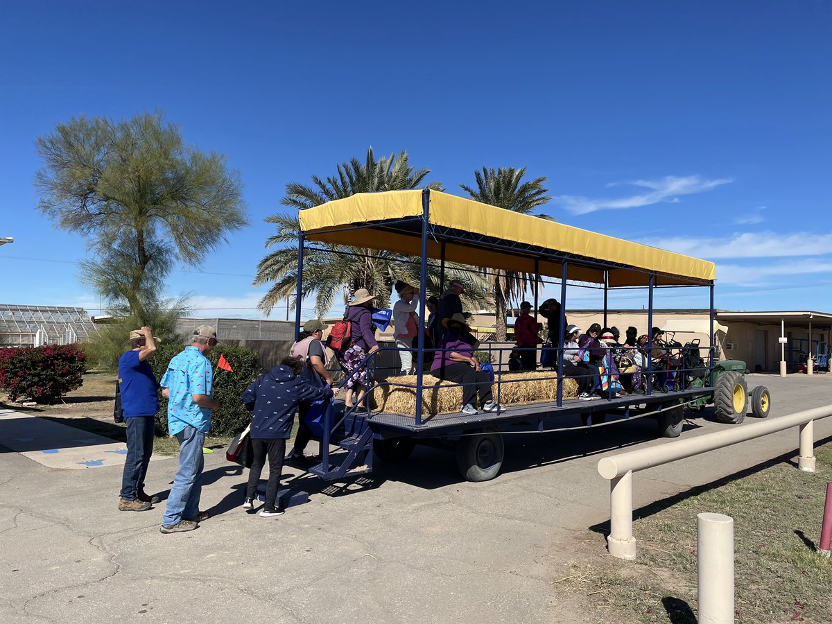 #Extension at its fullest today.  While researchers, growers and industry discuss irrigation, nutrient, IPM for #sugarbeets, our local seniors enjoy a full day with relevant information, riding in our wagon, picking vegetables and getting lunch.