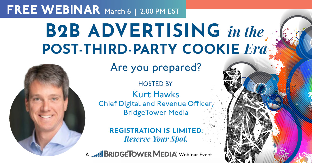 CPennParent's tweet photo. There's a shift on the horizon: Google's plan to phase out third-party cookies on Chrome by Q3 of 2024 will impact every b2b company. Join this free virtual event: B2B Advertising in the Post-Third-Party Cookie Era: Are you prepared? Register Here: https://t.co/XD0xtoj8IS https://t.co/AFU7zrReZ2