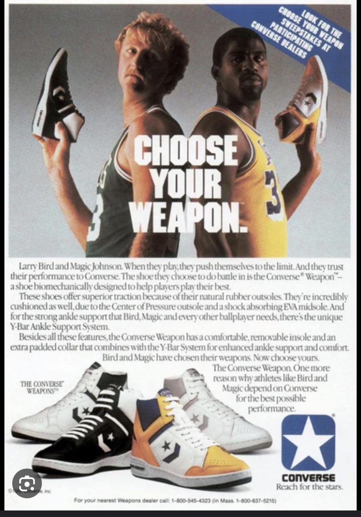 Jonathan Menachem (@menachem_j) on Twitter photo #kicksoncall. Old school - Converse Weapons. āWhoās Larry Bird?ā Needs to be covered in med school! Weapons - nearly outdone by some patient J1s. Thatās what I call getting fired up to rehab! <a href="/JLaPuma/">Joe La Puma</a> <a href="/ComplexSneakers/">Complex Sneakers</a> <a href="/ScotPollard31/">Scot Pollard</a> <a href="/ShaneBattier/">Shane Battier</a> <a href="/dukemedicine/">Duke Department of Medicine</a> @vumccardsfit #kicksoncall. Old school - Converse Weapons. āWhoās Larry Bird?ā Needs to be covered in med school! Weapons - nearly outdone by some patient J1s. Thatās what I call getting fired up to rehab! <a href="/JLaPuma/">Joe La Puma</a> <a href="/ComplexSneakers/">Complex Sneakers</a> <a href="/ScotPollard31/">Scot Pollard</a> <a href="/ShaneBattier/">Shane Battier</a> <a href="/dukemedicine/">Duke Department of Medicine</a> @vumccardsfit