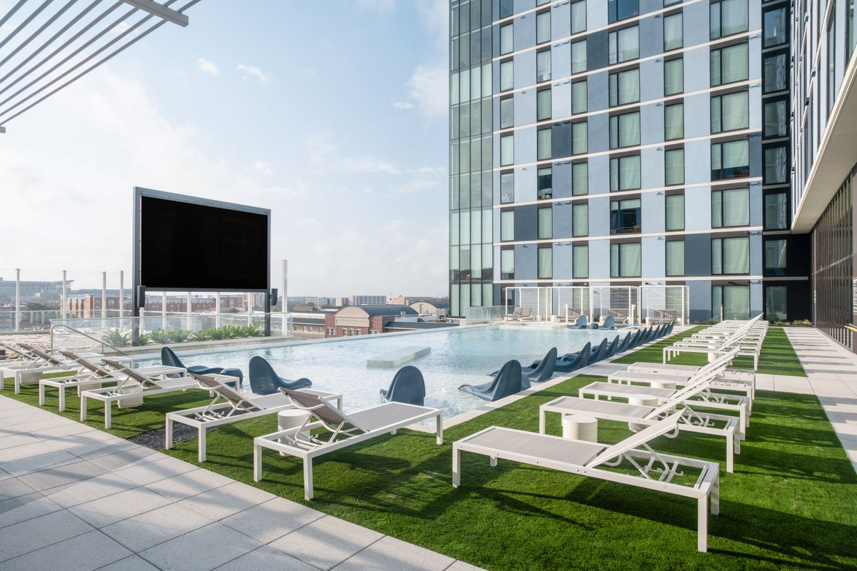rogersobrien's tweet photo. Congratulations to the Rev Northgate Student Living project team on earning the @Austin_AGC Outstanding Construction Award!

The Rev is a beautiful 19-story development in #cstat with 298 stylish student apartments across 14 floors, plus amenities &amp; 6 stories of parking. https://t.co/ECaQZqVdQm