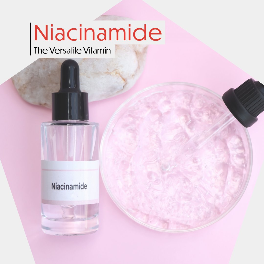 #Skincare customers love #niacinamide for its versatile and potent benefits. This powerhouse ingredient, also known as #VitaminB3, works wonders on the skin for several reasons. It can control blemishes, boost hydration, and brighten your complexion!