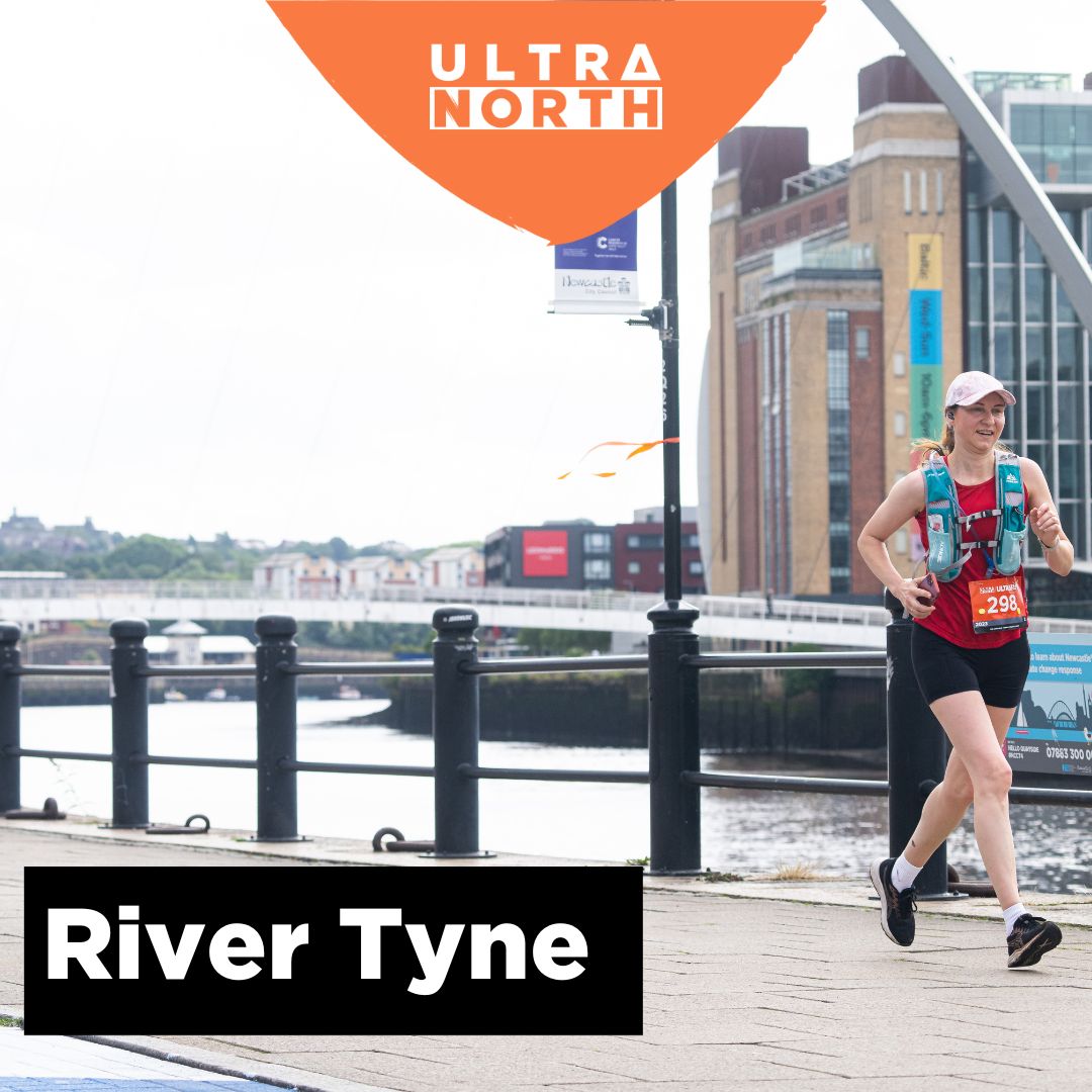 In the next few weeks we'll highlight the different locations along the Ultra North route starting with the River Tyne 🌊 👉 The length of the River Tyne is 73 miles 👉 It is formed by the North Tyne and the South Tyne which converge at Warden Rock near Hexham in Northumberland