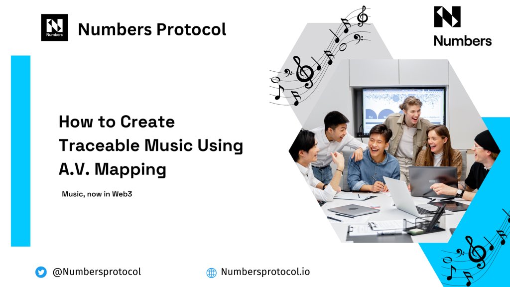 Jennifer_OK8's tweet image. The music industry, grappling with challenges like piracy and copyright infringement, faces new complexities with Generative AI. Join A.V. Mapping, a platform that connects creators and helps them make and license music. 

A Thread🧵 

$NUM #Numbersprotocol