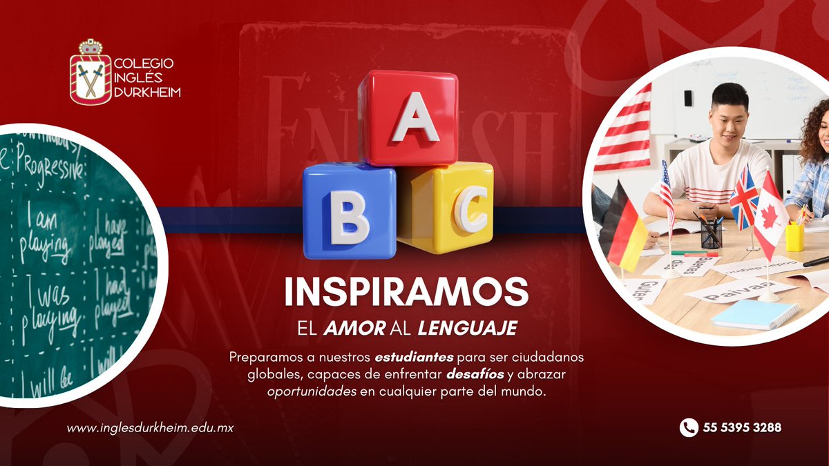 Durkheimingles's tweet photo. 📚💡 Nuestra educación bilingüe no solo se trata de hablar dos idiomas, se trata de pensar de manera bilingüe. En el Colegio Durkheim, cultivamos mentes flexibles y adaptativas para un mundo diverso y cambiante. 🌍🧠 #MentesBilingües #PensamientoGlobal https://t.co/L5ECpOOXhP