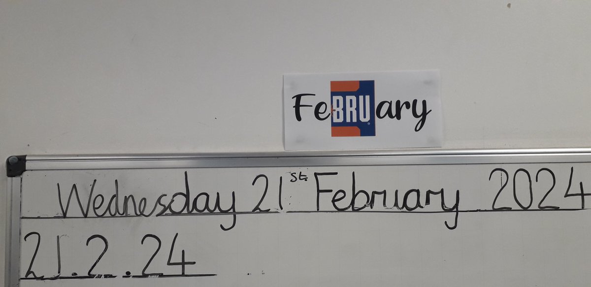Casually teaching my class how to spell February correctly in their books... With the aid of @IRNBRU 😂